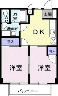 ニュ-シティ高鍋【2階】の間取り