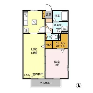 ユウハイツ【1階】の間取り