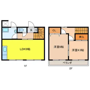 山下アパートの間取り