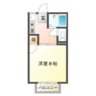 エチュディアン【1階】の間取り
