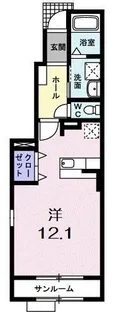 ショコラノーブル【1階】の間取り