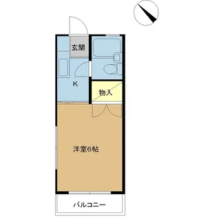 イケダハイツII【2階】の間取り