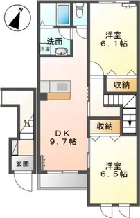 サンフォレスト オオクラ【2階】の間取り