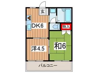 シティハイツ【2階】の間取り