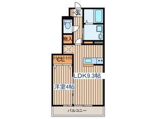 D-room八乙女中央E棟【1階】の間取り