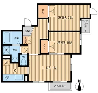 元麻布フォレストプラザII【3階】の間取り