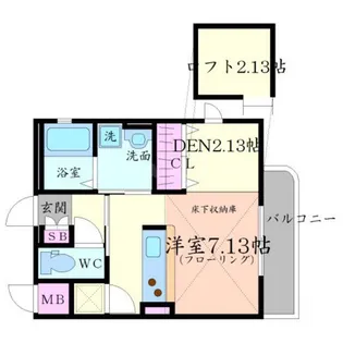 ルクシア【2階】の間取り