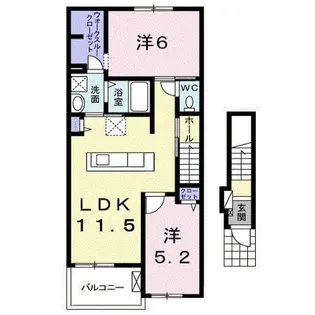 メゾン・サンリット【2階】の間取り
