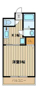フルーレオギワラ【1階】の間取り