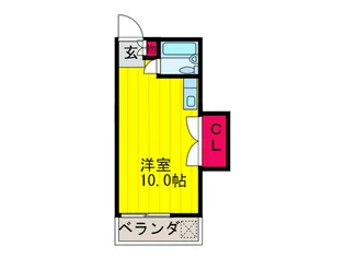 岡田コ-ポ【2階】の間取り