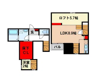 ADC鳥栖ブルク【1階】の間取り