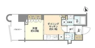 パークタワー勝どき ミッド棟【17階】の間取り