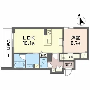 グランメゾン平垣【3階】の間取り