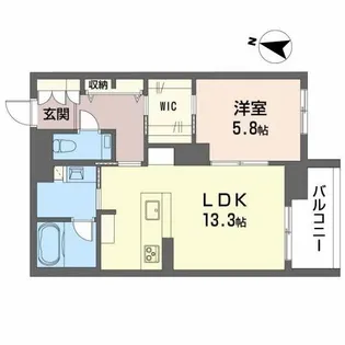 Promenade上杉【3階】の間取り