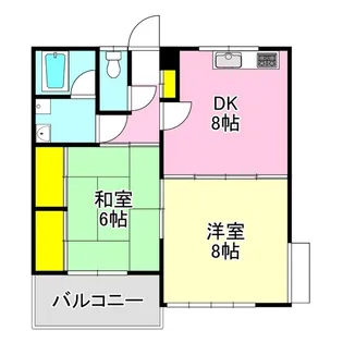 セゾンマツシマI【1階】の間取り