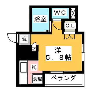 ルーチェ白山【3階】の間取り