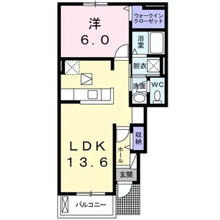 ル・ソレイユ【1階】の間取り