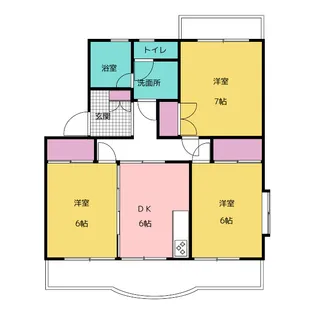 プティトリアノン【2階】の間取り