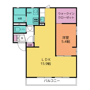 エスポワール今泉 A【1階】の間取り