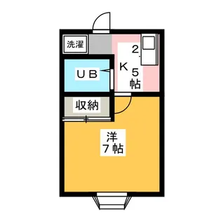 コーポコヤマ2【1階】の間取り