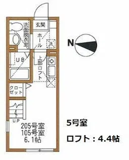 ハーミットクラブハウス西谷TK【1階】の間取り
