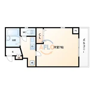 コレクション新町【4階】の間取り