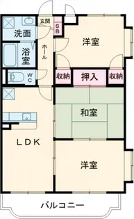 ルミエールかながわ【3階】の間取り
