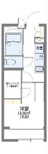 レオパレスサクラパークA【1階】の間取り