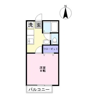 ビッグウェイ中庄 C【1階】の間取り