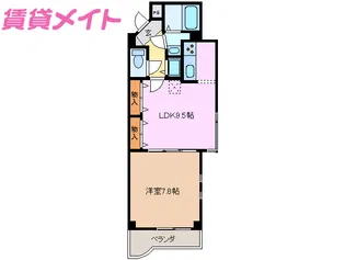 リバーフロントII【2階】の間取り