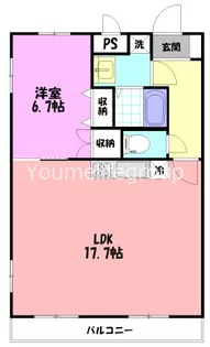 パールサラン【4階】の間取り