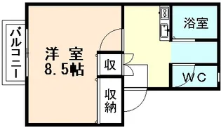 ベルフルール【1階】の間取り
