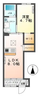 ラリュールI【1階】の間取り