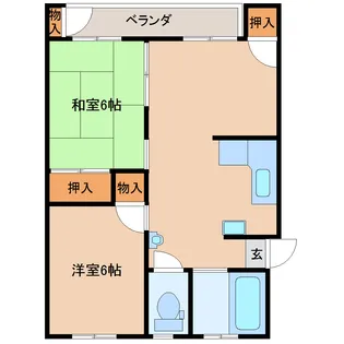 有明シーサイドマンション B棟【2階】の間取り