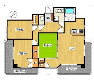 ナビオ水前寺【7階】の間取り