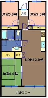静岡県沼津市西島町【マンション】の間取り