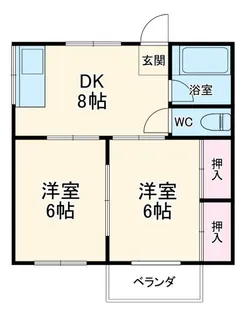 第一綾西ハイツ【1階】の間取り