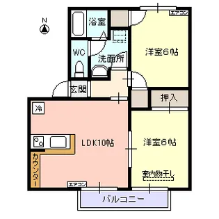 ジュピア シルエット【2階】の間取り