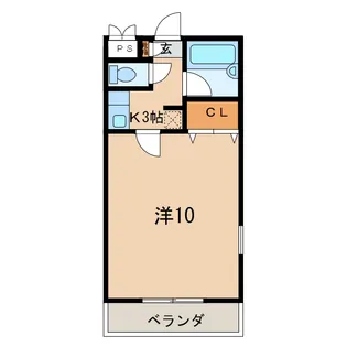 レジデンスわかば【3階】の間取り