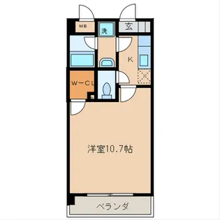 ミュゼドゥエトワール【1階】の間取り