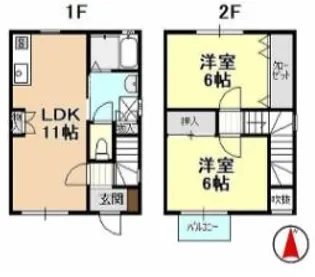 静岡県浜松市中央区大平台4【一戸建】の間取り