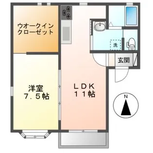 レジデンス金岡【2階】の間取り