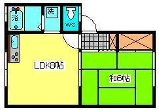 コーポささき【2階】の間取り