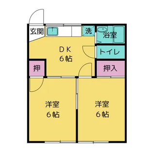 コーポヤブサキ【2階】の間取り