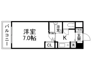 サムティ京都祇園【6階】の間取り