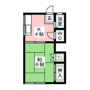 竹荘【1階】の間取り