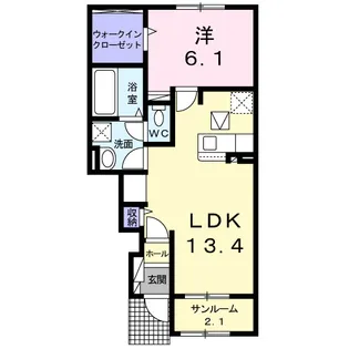 さくこまち【1階】の間取り