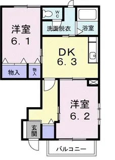 リヴェールB【1階】の間取り