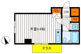 東京都立川市高松町3【マンション】の間取り