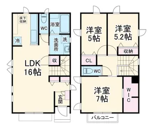 神奈川県藤沢市弥勒寺2【一戸建】の間取り